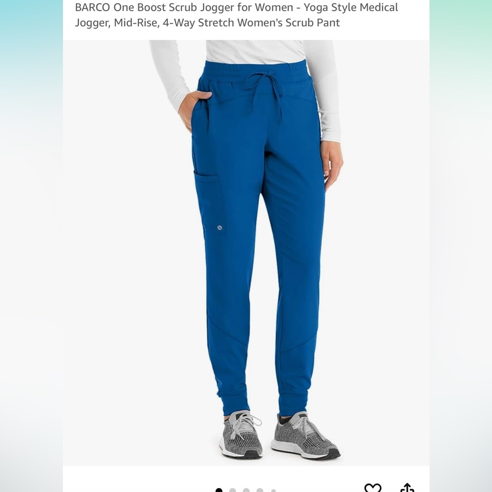 Barco One Large Royal Blue Joggers Scrubs
